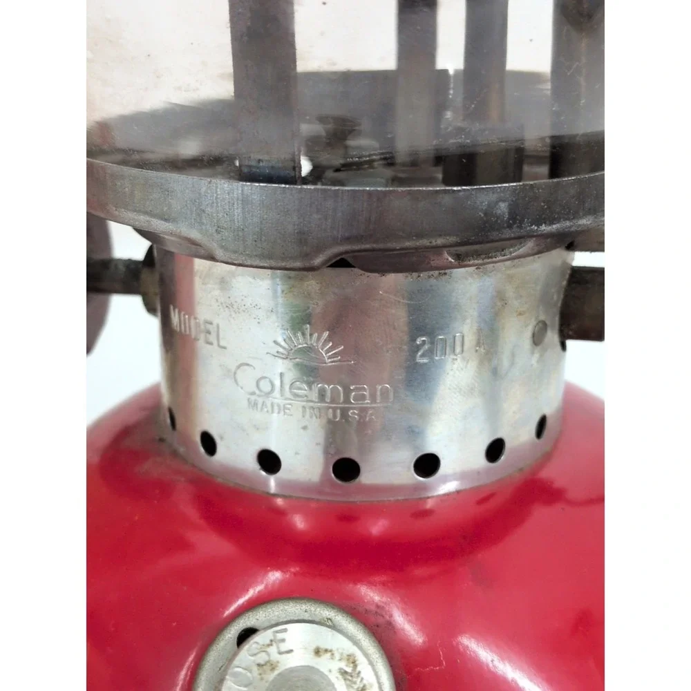 Vintage 1970 Coleman 200A Red Lantern 5 / 70 With Original Box